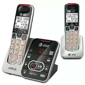 AT&T 2 Handset Expandable Cordless Phone w Answering System & Caller ID/Waiting - Picture 1 of 1