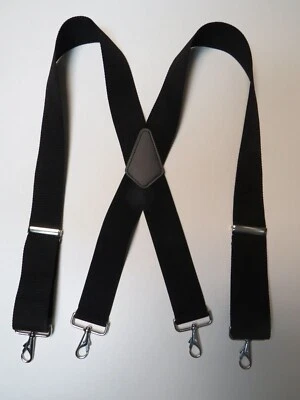 Men's Suspenders - Non-Stretch X Style, Industrial Strength Material, USA Made - Image 1 of 4