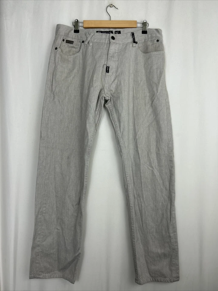 Jeans LRG 38x33 Lifted Research Group Gris Denim Y2K Recto Pierna Ancha Foto 1 de 4