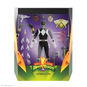 Super 7 MMPR Ultimates Black Ranger completo excelente Power Rangers - Imagen 1 de 3