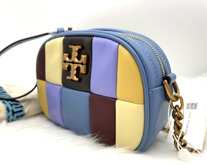 Auth Nwt Tory Burch Kira Patchwork Trapuntato Pelle S Fotocamera Borsa IN Multi - Picture 1 of 12