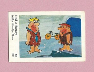 1963 Dutch Gum Card NT #284 The Flintstones Fred and Barney