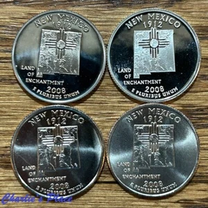 2008-PDSS New Mexico State Quarters 4-Coin Set - Picture 1 of 2
