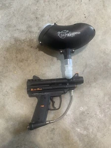 Black Max PMI Paintball Marker Gun No Barrel With Hopper And Hopper Adapter - Picture 1 of 3