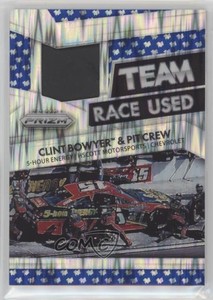2016 Panini Prizm NASCAR Race-Used Tire Team Set Blue Flag /75 Clint Bowyer