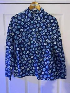Vintage St Micheal Floral Nylon Blouse Large - Picture 1 of 4