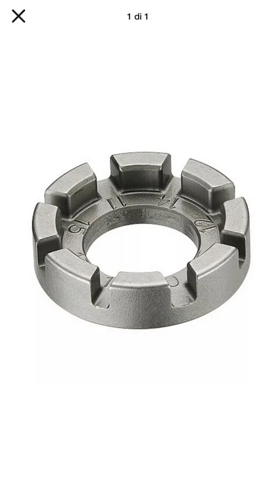 tiraraggi ciclo 8 facce nero Icetoolz bici ruote - Immagine 1 di 1