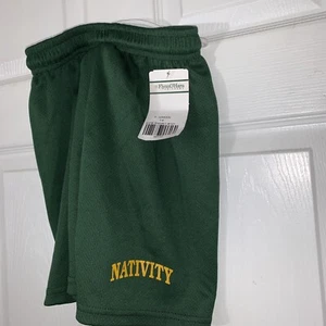 Flynn & O'Hara Shorts Youth Small Green Drawstring with Elastic Band NATIVITY - Picture 1 of 5