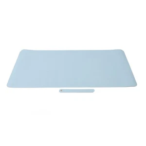 Tapis De Bureau En Cuir à Un Seul Côté 90x45cm Bleu Clair épaissi PU Vanity OBF - Bild 1 von 12