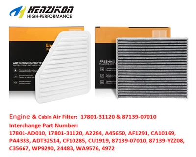 Combo Set Engine & Cabin Air Filter For 2007-2011 Lexus ES350 Toyota Camry 3.5L - Image 1 of 4