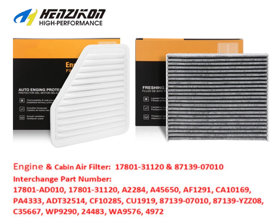 Juego combinado de filtro de aire de motor y cabina para Lexus ES350 2007-2011 Toyota Camry 3,5 L Foto 1 de 4