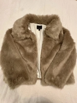 Abrigo Mujer Piel Sintética Banana Republic Color Dorado Beige Talla XL Con Bolsillos Foto 1 de 4