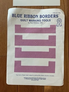 Herramientas de marcado de edredón de bordes de cinta azul de colección de Paul McDade nuevas - Imagen 1 de 3