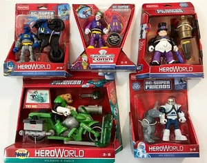 DC HeroWorld Batman & Cycle, Joker, Penguin, Mr Freeze e Kilowog & Cycle Raro! - Foto 1 di 12
