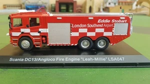 Atlas Editions 1:76 Scale Eddie Stobart LSA Scania DC13 Fire Engine Leah-Millie - Picture 1 of 10