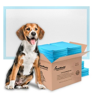 Almohadillas para ir al baño y entrenamiento de mejor valor PETSWORLD Economy (23x36 pulgadas) 300 unidades *a granel* - Imagen 1 de 5