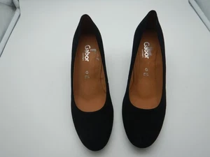Gabor - Damen Pumps Halbschuh schwarz samt Leder Gr. 38,5 - Bild 1 von 4