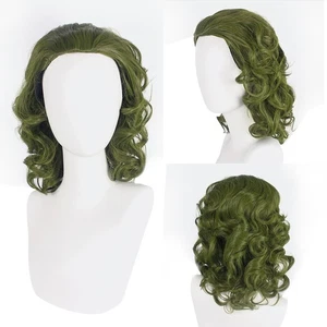 Peluca Cosplay Pelo Rizado 35 cm Halloween Prop Joker Arthur Fleck Joaquin Phoenix - Imagen 1 de 6