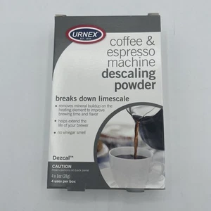 Dezcal Coffee Espresso Descaler Cleaner 4 Pack Activated Scale Remover - Picture 1 of 8
