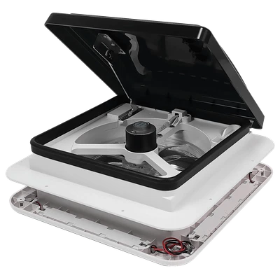 Wohnmobildach Abluftventilator LED-Beleuchtung Luke Fenster Ventilator 36*36cm - Bild 1 von 4