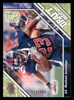 2009 Upper Deck Draft Edition Green 350 #127 Rashad Jennings /350 - Image 1 of 2
