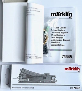 Märklin 74491 Weichenantrieb und 74445 Weichenlaterne, H0, Neuware - Bild 1 von 1