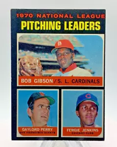 1971 Topps Gaylord Perry, Bob Gibson, Fergie Jenkins #70 - Bild 1 von 2
