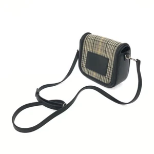 Mulberry Darley Mini Satchel Crossbody Shoulder Bag Black Check Pattern Women's - Picture 1 of 7