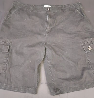 OTB Mens Cargo Shorts Size 40 Black 100% Cotton One Tough Brand 1071 - Image 1 of 4