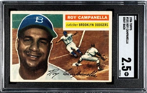 19956 TOPPS BASEBALL # 101 GRAY BACK CAMPANELLA SGC 2.5 FREE USPS - Picture 1 of 2