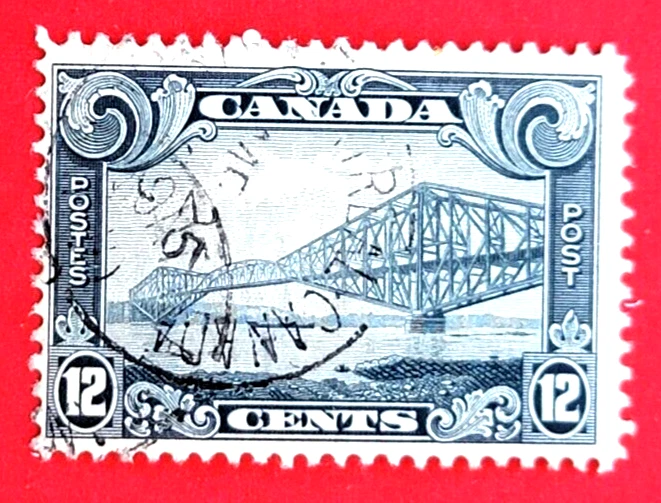 Канадская марка 156 «Квебекский мост» б/у - Изображение 1 из 1