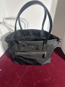 Michael Kors Womens Black Inner Pockets Double Handles Trapezoid Shoulder Bag MK - Picture 1 of 9