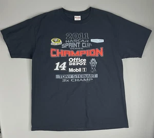 Tony Stewart Chase Authentics Shirt 2011 Sprint Cup Champion Nascar Size XL - Picture 1 of 6