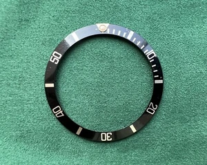 Genuine Tritium Rolex Submariner Date 16610 16610T 16800 Black Bezel Insert #639 - Picture 1 of 5