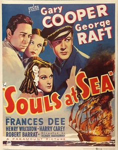 Souls at Sea • 1970s Vintage Poster • Gary Cooper - George Raft - Frances Dee - Picture 1 of 1