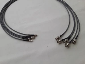 US MADE 5 Pack  735A Video Cable 75-ohm Din 1.0/2.3 to BNC Male 1ft. - Picture 1 of 3