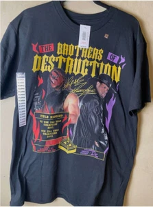 WWE Kane And Undertaker Tag Team Champions Short Sleeve Tee Black-NWT - Picture 1 of 7