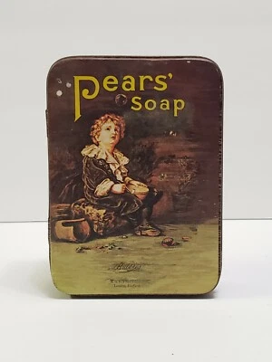 Pears Soap Tin Reproduction Bubbles Lillie Langtry quote Hinged Lid Box vintage - Image 1 of 4