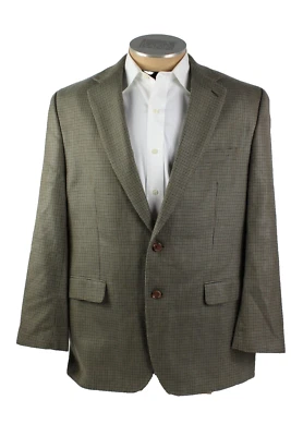 Ralph Lauren Mens Blazer 44R Brown Silk Wool 2 Button Single Vent Sport Coat - Image 1 of 4