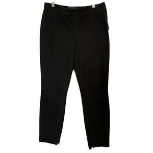 DOLCE & GABBANA Black Dress Pants Ankle Straight Leg 44 (US 8) Bottom Zip - Picture 1 of 11