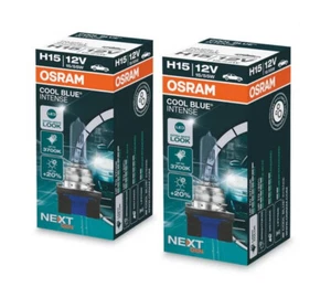 X2 OSRAM H15 Cool Blue Intense Next Gen 12V 15/55W Dipped Main Headlight Bulbs - Picture 1 of 4