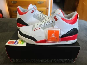 Air Jordan 3 Retro Fire Reds 2013 blanco/fuego rd-astilla-negro 136064 120 nuevo con etiquetas - Imagen 1 de 17