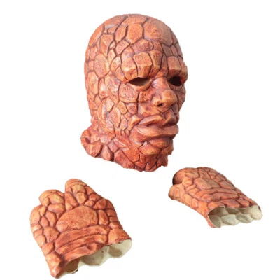 Cosplay Fantastic Four Thing Mask CLaw Gloves Halloween Superhero Ben Grimm Mask - Image 1 of 4