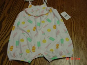 Infant Girls Sleeveless Romper Multicolor - Picture 1 of 2