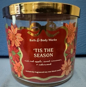 Bath and Body Works 3-Wick Scented Candle 14.5 oz TIS THE SEASON in Box - Picture 1 of 3