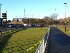 Photo 6x4 Cycle paths on the Holystone roundabout West Allotment The Holy c2013