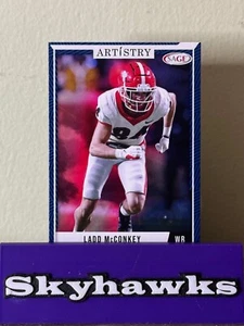 2024 SAGE Artistry Ladd McConkey Blue Border Card #28 - Picture 1 of 2
