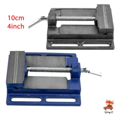 OUKANING（欧盟） Profi Maschinen Schraubstock 10cm/4inch Industrie Tisch Säulen Bohrmaschine Guss