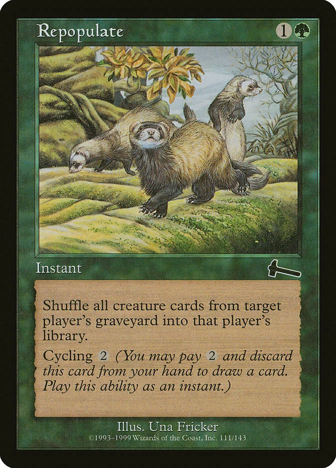 4 Repopulate 4x x4 - LP - Urza's Legacy - SPARROW MAGIC - Image 1 of 1