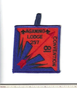 SCOUT BSA 1981 OA LODGE 257 AGAMING CONVENTION PATCH MERGED 2005 MN WWW BADGE WI - Picture 1 of 1
